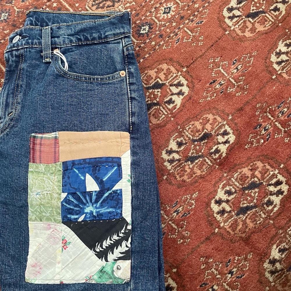 Vintage Quilt Patchwork Jeans